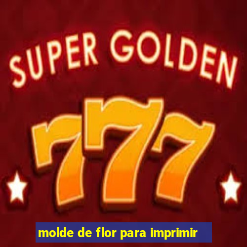 molde de flor para imprimir